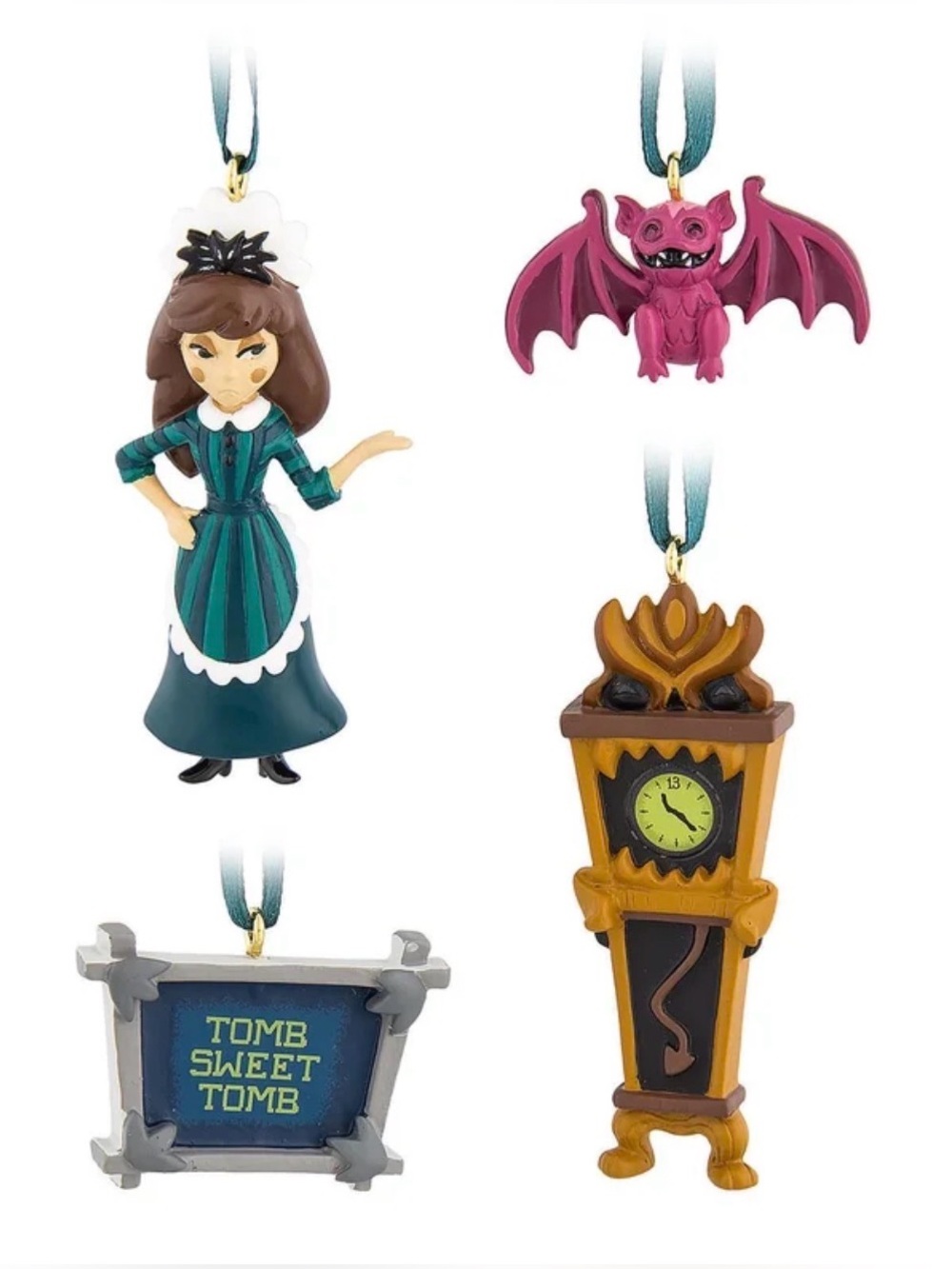 NIB-Disney Parks “The Haunted Mansion” 4 Piece Mini Ornament Set